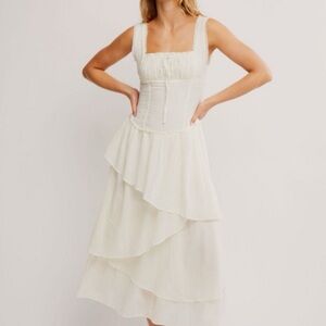 Free People In My Dreams Midi Tiered Dress